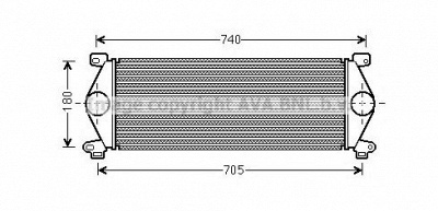 AVA QUALITY COOLING rt4448 -  Интеркулер